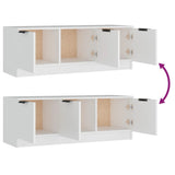 TV Cabinet White 102x35x36.5 cm Engineered Wood 811358