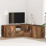 Corner Cabinet Old Wood 200x40x45 cm Engineered Wood 3307835