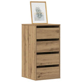 Corner Chest of Drawers Artisian Oak 40x41x76 cm Engineered Wood 852869