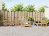Outdoor Sofa Set 8 pcs White 59 x 59 x 37 cm Solid Acacia Wood 3387338