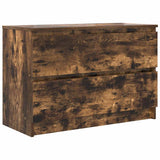 TV Cabinet Smoked Oak 80x35x54 cm Engineered Wood 861791