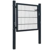 2D Fence Gate Anthracite Grey 100x80 cm 141740