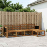 Outdoor Sofa Set 5 pcs Natural Solid Acacia Wood 3385120
