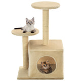 Cat Tree with Sisal Scratching Posts 60 cm Beige 170519