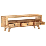 TV Cabinet 117x30x41 cm Solid Rough Mango Wood 321042