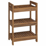 Bathroom Shelf Natural 45 x 30 x 71 cm Solid Teak Wood 42024276
