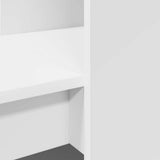 Desk with Shelf White 122 x 67 x 145 cm Engineered Wood 3337257