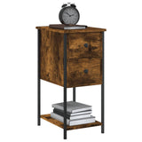 Bedside Cabinets 2 pcs Smoked Oak 32x42x70 cm Engineered Wood 826098