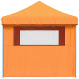 Foldable Party Tent Pop-Up with 4 Sidewalls Orange 4005025