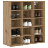Shoe Cabinet Artisan Oak 77.5 x 30 x 83.5 cm Engineered Wood 875216
