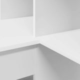 Corner Desk White 101.5 x 149.5 x 149.5 cm Engineered Wood 3337241