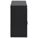 Jewellery Box 6-Layer with Mirror Lockable Black 4103565