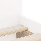Bed Frame White Engineered wood, Plywood Single Bed Frame 3207371