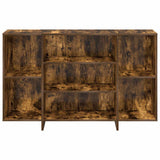 Sideboard Smoked Oak 120x30x75 cm Engineered Wood 813065