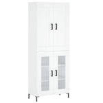 Highboard White 69.5x34x180 cm Engineered Wood 3199617