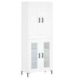 Highboard White 69.5x34x180 cm Engineered Wood 3199617