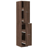 Apothecary Cabinet Brown Oak 30x41x174.5 cm Engineered Wood 3309633