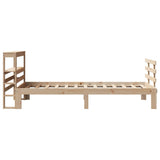 Bed Frame with Headboard without Mattress 100x200 cm 3306108