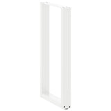 Bar Table Legs U-Shaped 2 pcs White 50x cm Steel 4013221