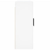 Wall Mounted Cabinet White 69.5x34x90 cm Engineered Wood 830404