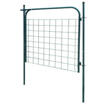 ZNTS Garden Fence Gate 100x100 cm Green 142292