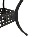 ZNTS Garden Table Bronze 80x80x75 cm Cast Aluminium 4002811