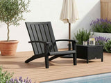 Garden Adirondack Chair Black Polypropylene 364165