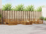 Outdoor Sofa Set 8 pcs Natural Solid Acacia Wood 3373194