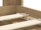 Bed Frame with Storage and Headboard Artisan Oak 135 x 190 cm 3414226