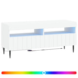 LED TV Cabinet White Engineered Wood 896545