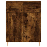 Highboard Smoked Oak 69.5x34x180 cm Engineered Wood 3199870
