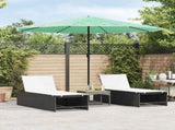 Garden Parasol with Steel Pole Green 324x324x247 cm 4005111