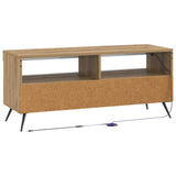 LED TV Cabinet Old Wood Engineered Wood 897653