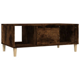 Coffee Table Smoked Oak 90x50x36,5 cm Engineered Wood 821065