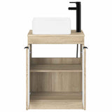 Bathroom Furniture Set Sonoma Oak Engineered Wood 3404224