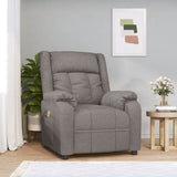 Massage Chair Taupe Fabric 348128