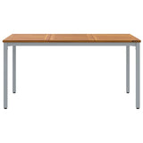 Outdoor Table Natural and Grey 150 x 90 x 75 cm 4010615