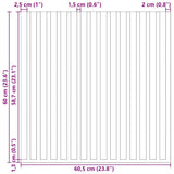 Acoustic Wall Panels 8 pcs Slatted 60.5x60 cm Oak Veneer 42002584