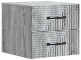 Wall-Mounted Bedside Cabinet Grey Sonoma 34.5 x 33 x 40 cm 898647