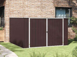 Garden Shed Brown 195x198x159 cm Galvanised Steel 46256