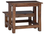 Stool Natural 37 x 37 x 46 cm Mahogany Wood 42012398