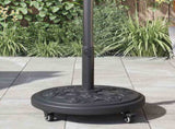 Parasol Base Art Deco Black 45 x 39.5 cm Iron 42002564