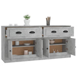 Sideboards 2 pcs Concrete Grey Engineered Wood 3185267