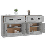 Sideboards 2 pcs Concrete Grey Engineered Wood 3185267