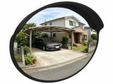 Outdoor Convex Traffic Mirror Black 60 cm Polycarbonate 153080
