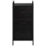 Sideboard Black Oak 40 x 33 x 80.5 cm Engineered Wood 8013788