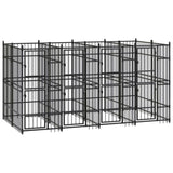 Outdoor Dog Kennel Steel 7.37 m 3097939