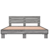 Bed Frame without Mattress Grey Sonoma 160x200 cm 3280140