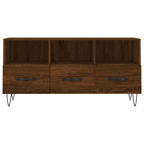 TV Cabinet Brown Oak 102x36x50 cm Engineered Wood 829035