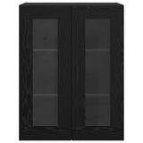 Wall Mounted Cabinets 2 pcs Black oak 69.5 x 34 x 90 cm 3394583